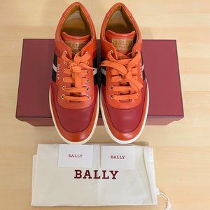 Bally Oriano Stripe Calf Leather Low Top Sneakers